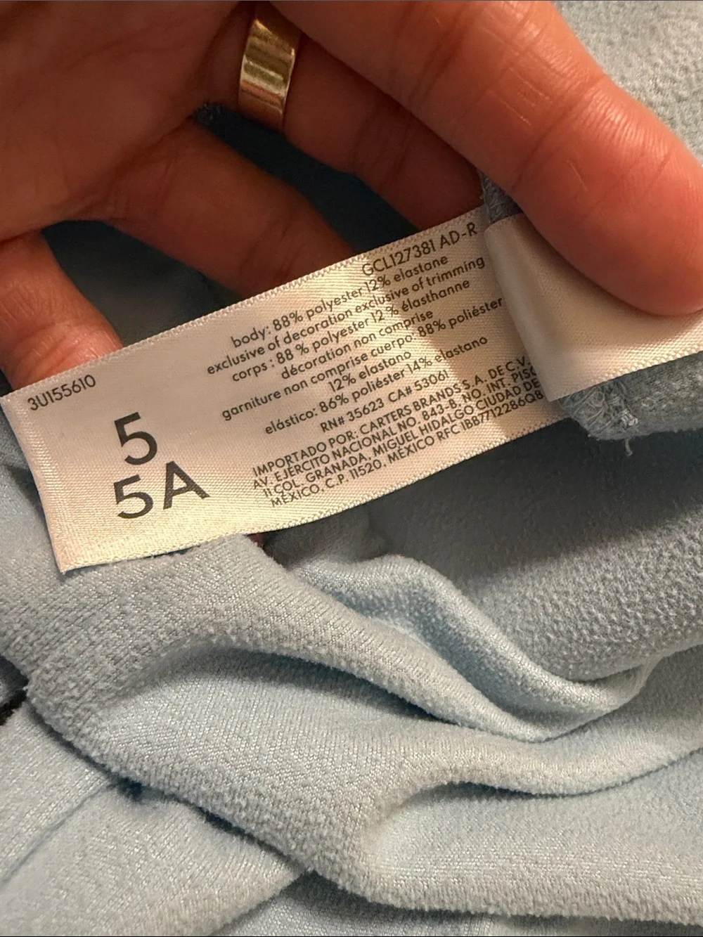 Carter's Pale Blue Flared Sweatpants for Kids
